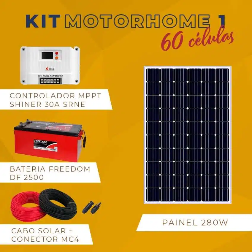 KIT solar MOTORHOME - KOMBI 280W - 60 células